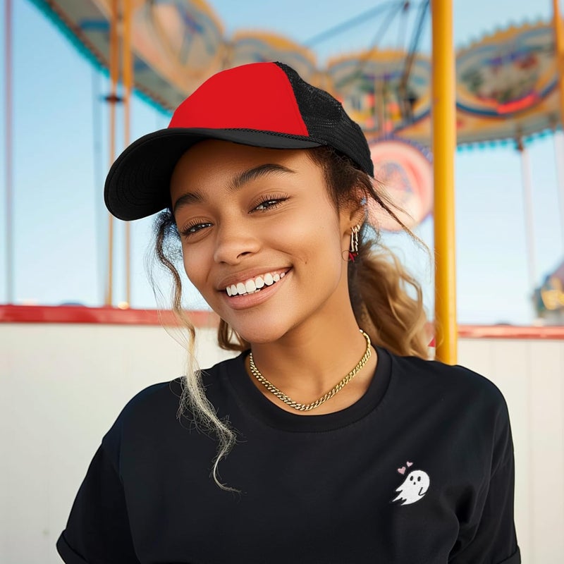 DALIX Two Tone Trucker Hat Summer Mesh Cap with Adjustable Snapback Strap - Image 4